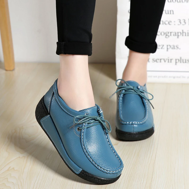 Women's Leather Loafers Slip On Flats Casual Round Toe Moccasins Wild Breathable Comfortable Driving Fashion Soft Shoes
Women's Leather Loafers Slip On Flats Casual Round Toe Moccasins Wild Breathable Comfortable Driving Fashion Soft Shoes
