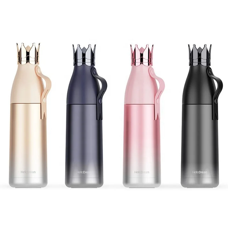 350ml 240Ml Thermos Vacuum Flasks with Crown Gradient Water Bottle Vacuum Cup 304Stainless Steel Thermal Water Bottle
350ml 240Ml Thermos Vacuum Flasks with Crown Gradient Water Bottle Vacuum Cup 304Stainless Steel Thermal Water Bottle