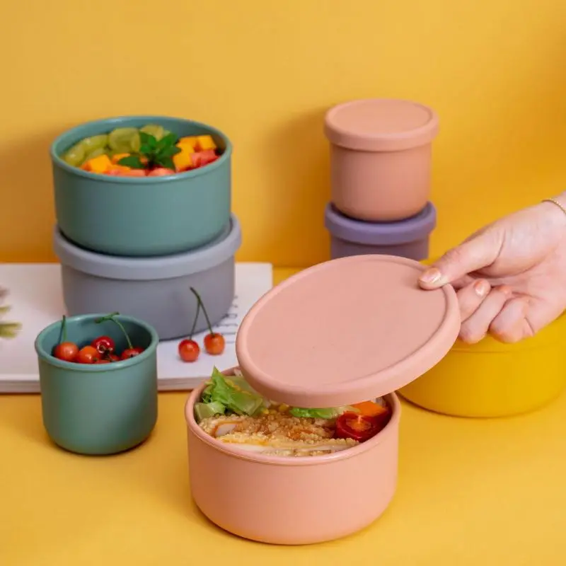 Stainless Steel Food Storage Container with Food-Grade Leak Proof Silicone Lid Metal Snack Lunch Box for Kids and Adults
Stainless Steel Food Storage Container with Food-Grade Leak Proof Silicone Lid Metal Snack Lunch Box for Kids and Adults