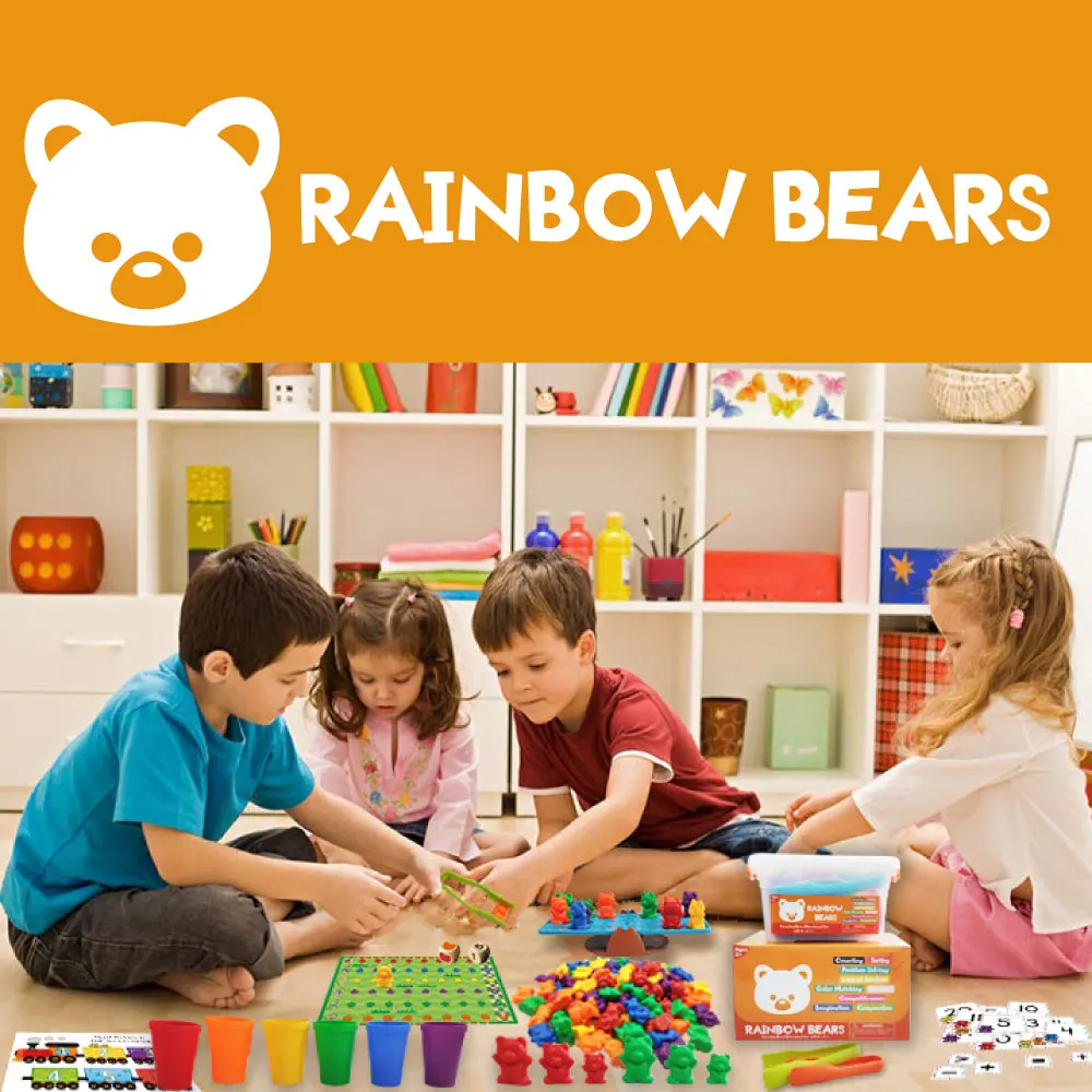 Toy Rainbow Counting Bears | Montessori Educational Toddler STEM Fine Motor Skills Therapy Math Sorting Preschool learning toy
Toy Rainbow Counting Bears | Montessori Educational Toddler STEM Fine Motor Skills Therapy Math Sorting Preschool learning toy