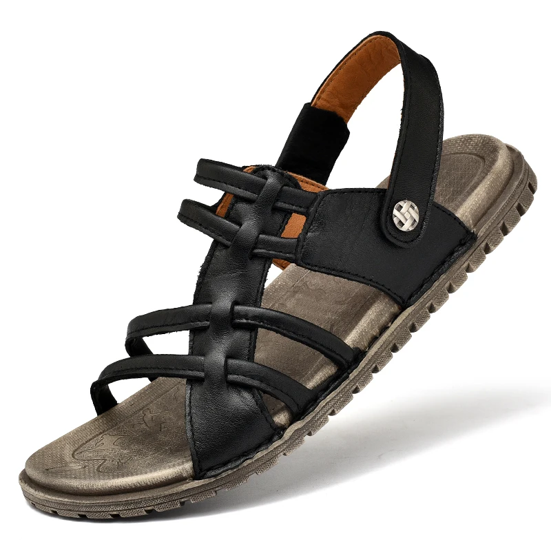 New style summer rubber outsole cow leather comfort sandal for men, Black,brwon or customized
New style summer rubber outsole cow leather comfort sandal for men, Black,brwon or customized