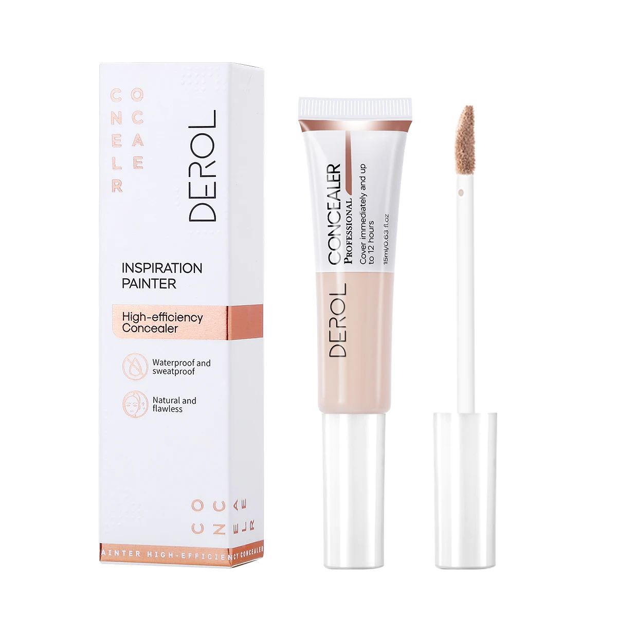 DEROL High Quality Light Natural Liquid Concealer Strong Waterproof Oem Private Label Make Up Full Coverage Concealer
DEROL High Quality Light Natural Liquid Concealer Strong Waterproof Oem Private Label Make Up Full Coverage Concealer