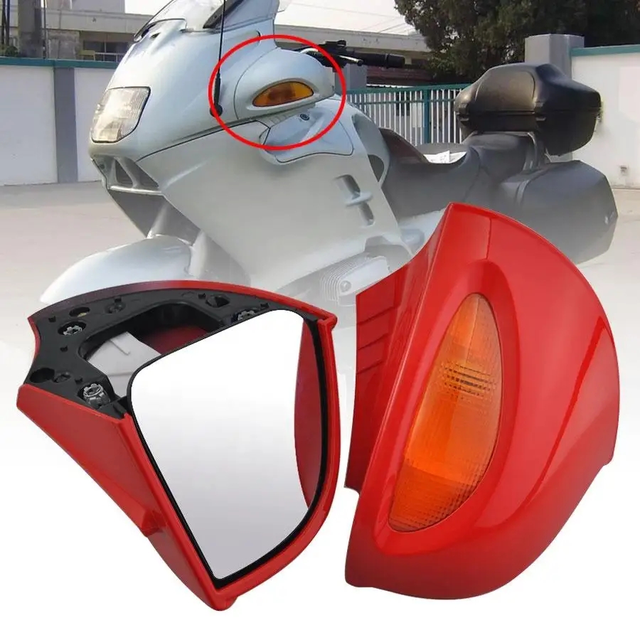 Sexy Red Rear View Glass Side Mount Mirrors Fit for BMW R850RT R1100RT R1150RT RT850 RT1100 RT1150 Motorcycle Rearviews