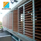 Electric ventilation metal vergola opening aluminium shutter louvre roof prices