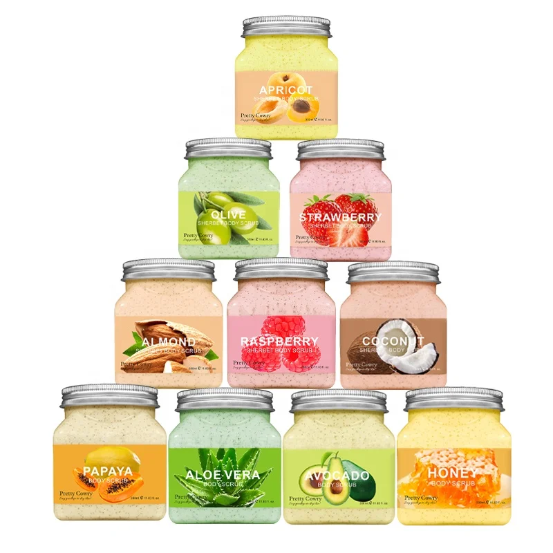 Wholesale 350ml Private Label Natural Organic Face Beauty Skin Care Product Whitening Moisturizing Exfoliation Fruit Body Scrub
Wholesale 350ml Private Label Natural Organic Face Beauty Skin Care Product Whitening Moisturizing Exfoliation Fruit Body Scrub