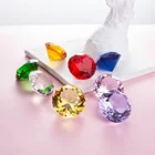 Hand Made Stone 10-300mm Big Stone Crystal Glass Diamond Paperweights Wholesale for Wedding Return Gifts