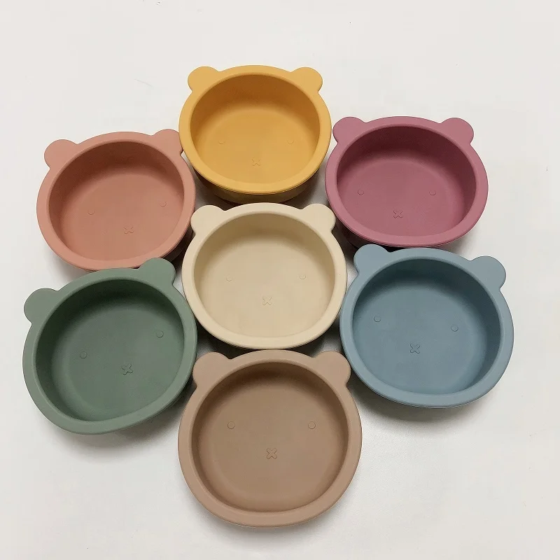 New Arrival Custom LOGO Color BPA Free Food Grade Baby Feeding Bowl Bear Silicone Baby Suction bowl Baby Feeding Set, Customized color
New Arrival Custom LOGO Color BPA Free Food Grade Baby Feeding Bowl Bear Silicone Baby Suction bowl Baby Feeding Set, Customized color