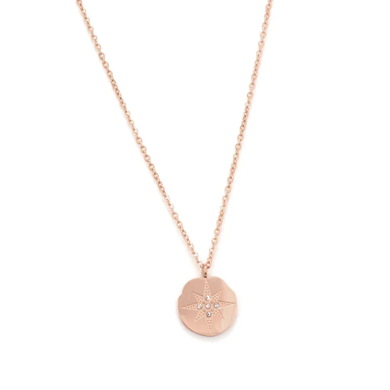 Tiny Trendy Cubic Zirconia Rose Gold Round Star Necklace Pave Cz Small Crystal Necklace For Women Fashion Jewelry
Tiny Trendy Cubic Zirconia Rose Gold Round Star Necklace Pave Cz Small Crystal Necklace For Women Fashion Jewelry