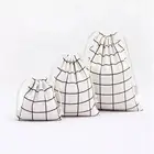 New fashion small cotton shoe string canvas drawstring bag
