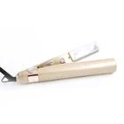 Private label swivel power cord professional ceramic ionic flat iron titanium hair straightener for travel