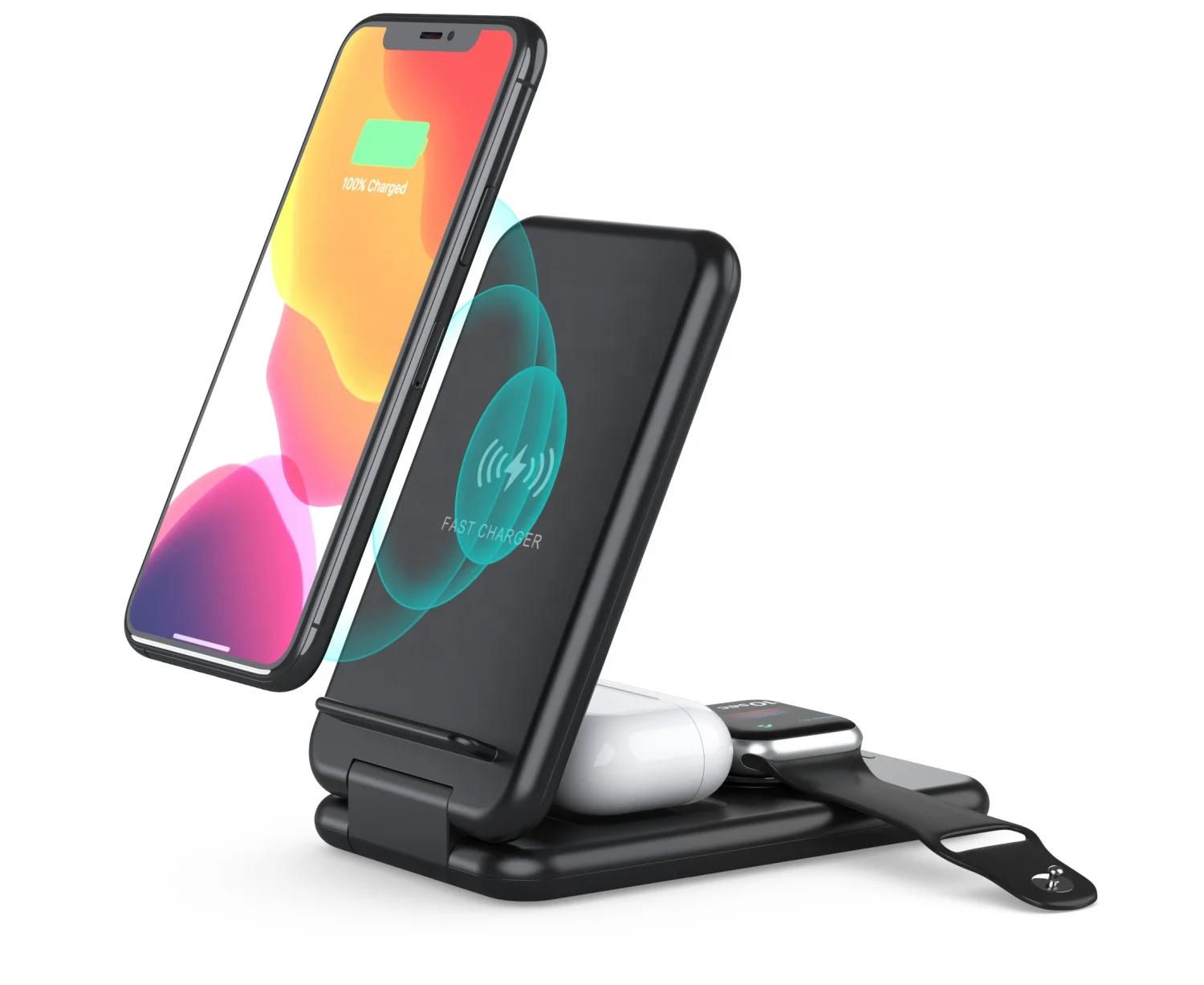 Hoya 3 in 1 Qi Wireless Charging Station Magnetic Portable Wireless Fast Charger Foldable 15w for iPhone 12 13, Black, white
Hoya 3 in 1 Qi Wireless Charging Station Magnetic Portable Wireless Fast Charger Foldable 15w for iPhone 12 13, Black, white