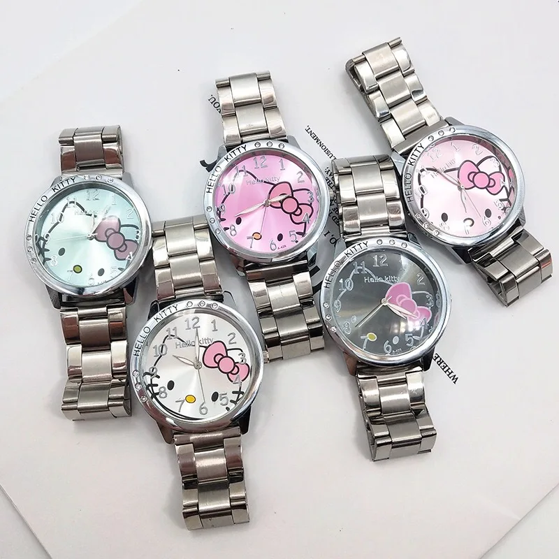 

ALLOY Material Women Watches Hello Kitty Girls Wrist Watch montre femme, 3colors