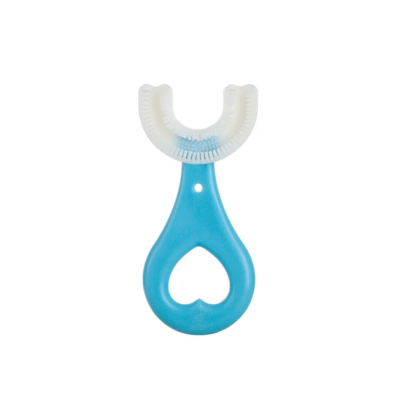 Children's U-shaped baby toothbrush 2-6-8-12-year-old children's soft wool silica gel oral cleaning and brushing artifact, As shown
Children's U-shaped baby toothbrush 2-6-8-12-year-old children's soft wool silica gel oral cleaning and brushing artifact, As shown