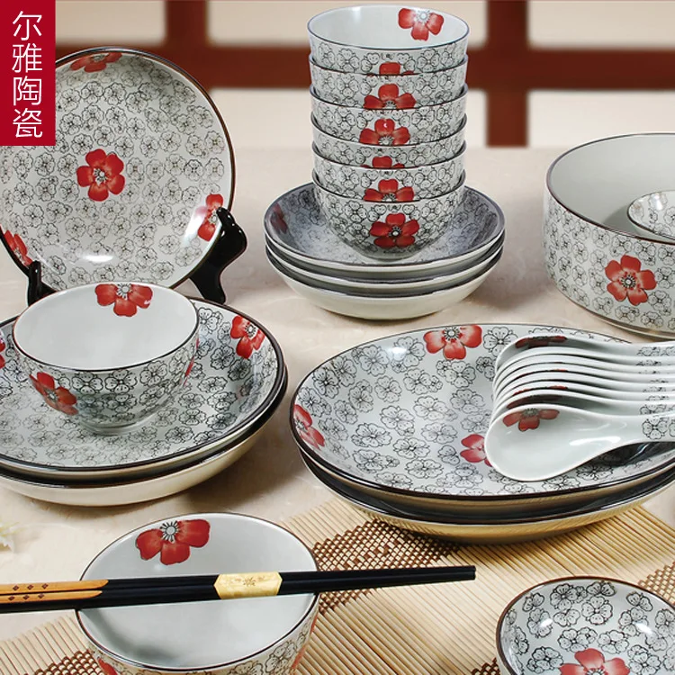 RTS Japanese Style Hand Painting Ceramic Dinner Set 30pcs(Red Sakura) for Home and Restaurant
RTS Japanese Style Hand Painting Ceramic Dinner Set 30pcs(Red Sakura) for Home and Restaurant