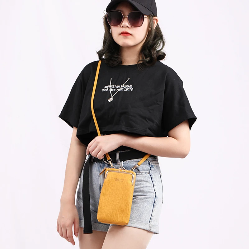 New Fashion Ladies Mobile Phone Bag Lychee Pattern PU Solid Color Shoulder Small Wallet Crossbody Bag for Women, 8 colors
New Fashion Ladies Mobile Phone Bag Lychee Pattern PU Solid Color Shoulder Small Wallet Crossbody Bag for Women, 8 colors