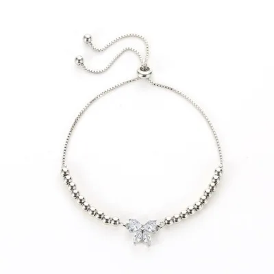 2021 newest zircon bow knot bracelet Korean crystal butterfly adjustable student bracelet, As pic
2021 newest zircon bow knot bracelet Korean crystal butterfly adjustable student bracelet, As pic