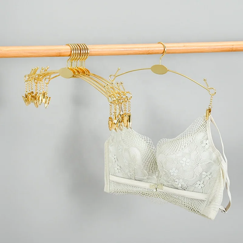 Bra Underwear Bikini Hangers Metal Lingerie Underwear Hanger Custom Logo For Fashion Brand Display Clothes 
Bra Underwear Bikini Hangers Metal Lingerie Underwear Hanger Custom Logo For Fashion Brand Display Clothes