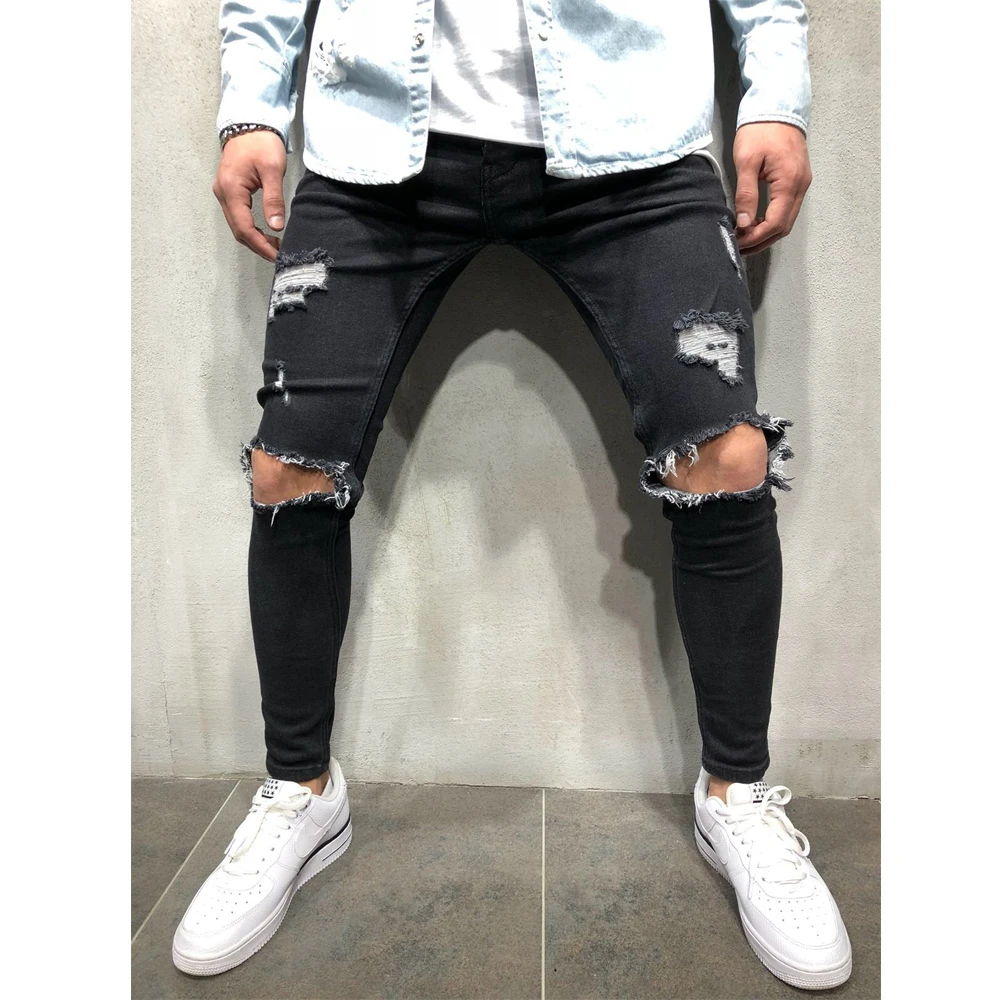 Jogger Slim Trousers Ripped Scratch Logo Pants Fit Premium Custom Hip Streetwear Fashion Biker Hop Torn Jeans Wear For Men
Jogger Slim Trousers Ripped Scratch Logo Pants Fit Premium Custom Hip Streetwear Fashion Biker Hop Torn Jeans Wear For Men