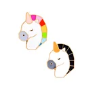 fashion color horse head enamel pin metal lapel pin