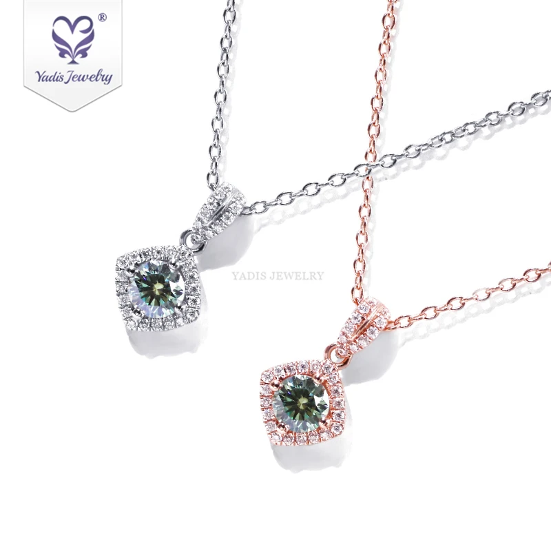 Tianyu gems Green Moissnaite Jewelry S925 Sterling Silver Pendant Necklace 18k Gold Plated Necklace For Woman
Tianyu gems Green Moissnaite Jewelry S925 Sterling Silver Pendant Necklace 18k Gold Plated Necklace For Woman