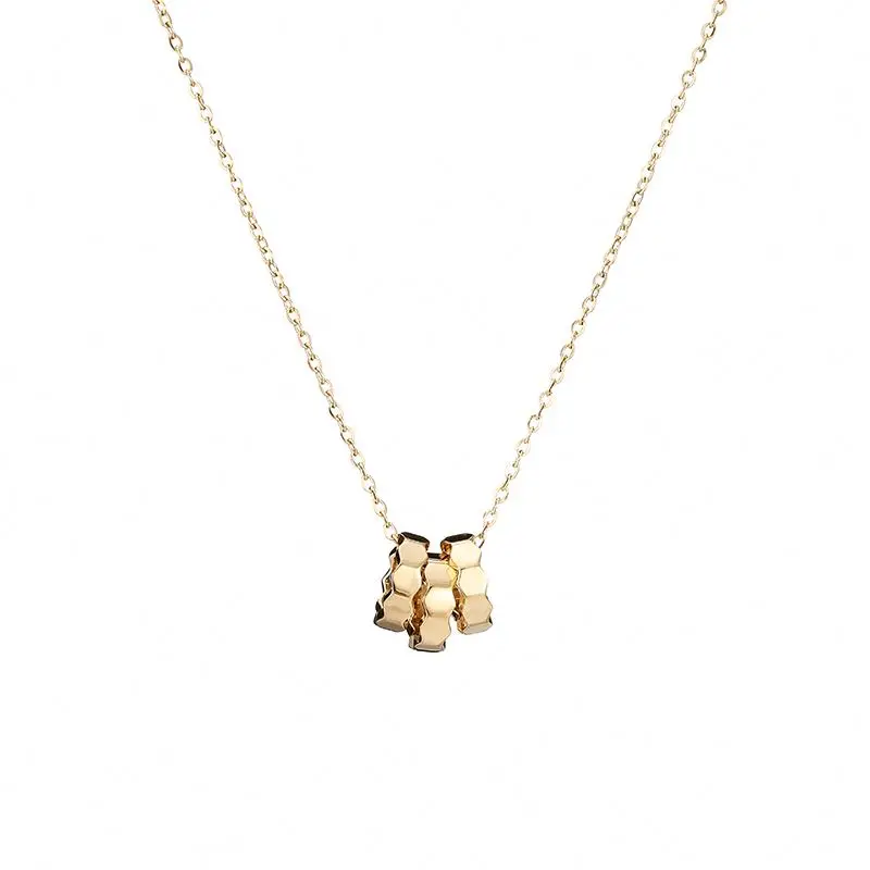 Three Circle Geometric Chain Diamond Ring Pendant Necklace Gold Female Minimalist Pendant Necklace, Gold color
Three Circle Geometric Chain Diamond Ring Pendant Necklace Gold Female Minimalist Pendant Necklace, Gold color