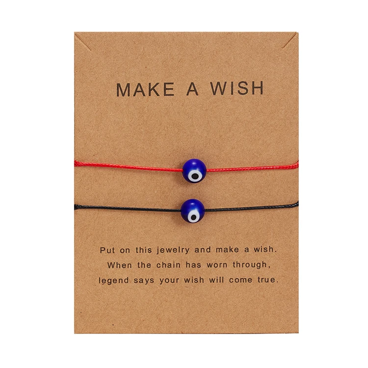 ZHIYI Charm Colorful Braided Wax Cord Adjustable Rope Women Handmade Lucky Turkish Evil Blue Eyes Bracelet Jewelry For Girls
ZHIYI Charm Colorful Braided Wax Cord Adjustable Rope Women Handmade Lucky Turkish Evil Blue Eyes Bracelet Jewelry For Girls