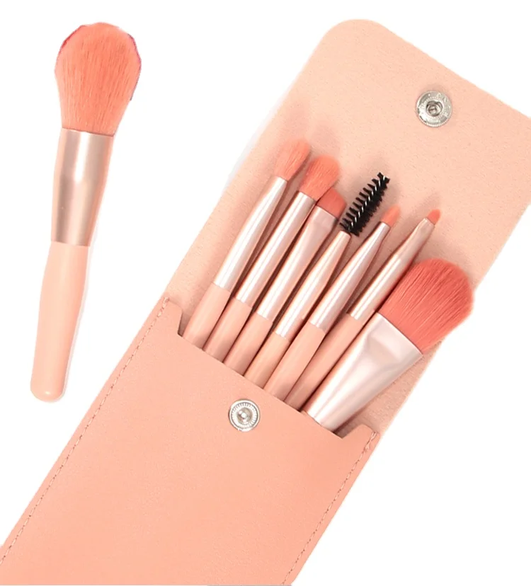 8 Pcs 4 Colors Personalized Makeup Brushes Kit Custom Logo Matte Small Makeup Brush Set With Bag
8 Pcs 4 Colors Personalized Makeup Brushes Kit Custom Logo Matte Small Makeup Brush Set With Bag