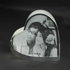 crystal cube heart 3d crystal paper weight