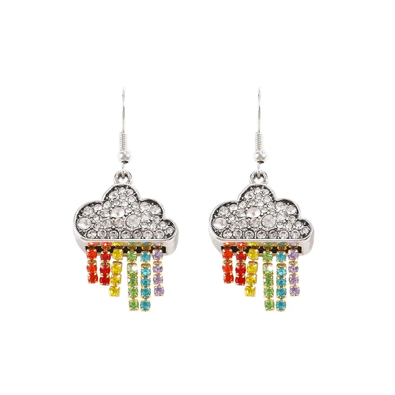 2021 Summer Cute Girls Bling Cloud Earrings W Rhinestones LGFB Rainbow Diamond Hook Earrings Jewelry, Colorful
2021 Summer Cute Girls Bling Cloud Earrings W Rhinestones LGFB Rainbow Diamond Hook Earrings Jewelry, Colorful