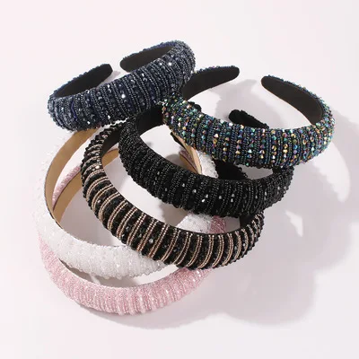 2021 Hot Selling Handmade Crystal Headband Rhinestone Crystal Beads Head Buckle Hairband
2021 Hot Selling Handmade Crystal Headband Rhinestone Crystal Beads Head Buckle Hairband