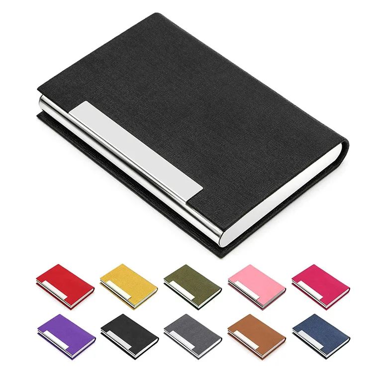 Whole sale High Quality PU stainless stell Leather Briefcase Business Card holder Case, Natural
Whole sale High Quality PU stainless stell Leather Briefcase Business Card holder Case, Natural