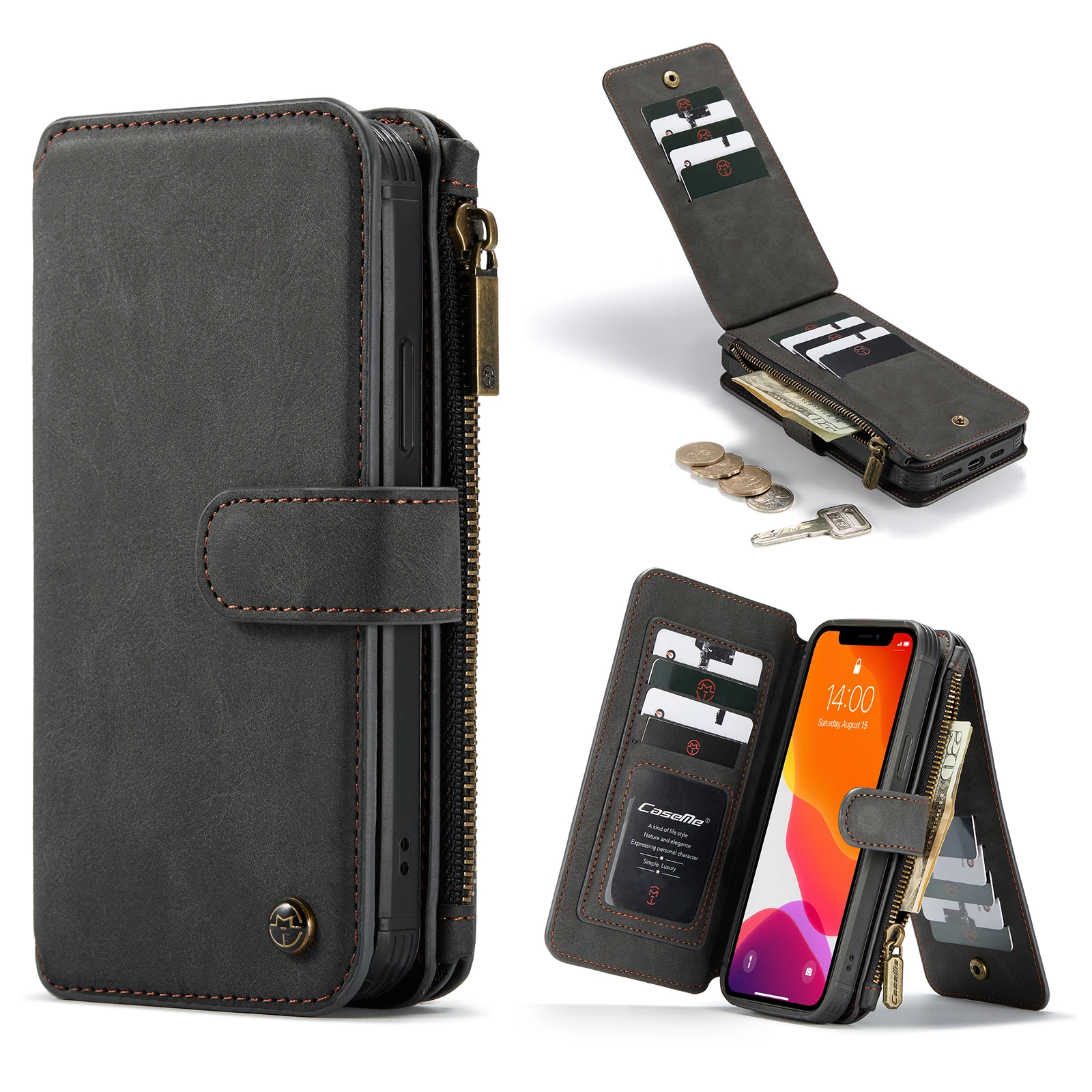 Case For Samsung S20 plus Multifunctional split Genuine Leather Zipper flip wallet style Phone Case for iPhone 12 case, Multi colors
Case For Samsung S20 plus Multifunctional split Genuine Leather Zipper flip wallet style Phone Case for iPhone 12 case, Multi colors