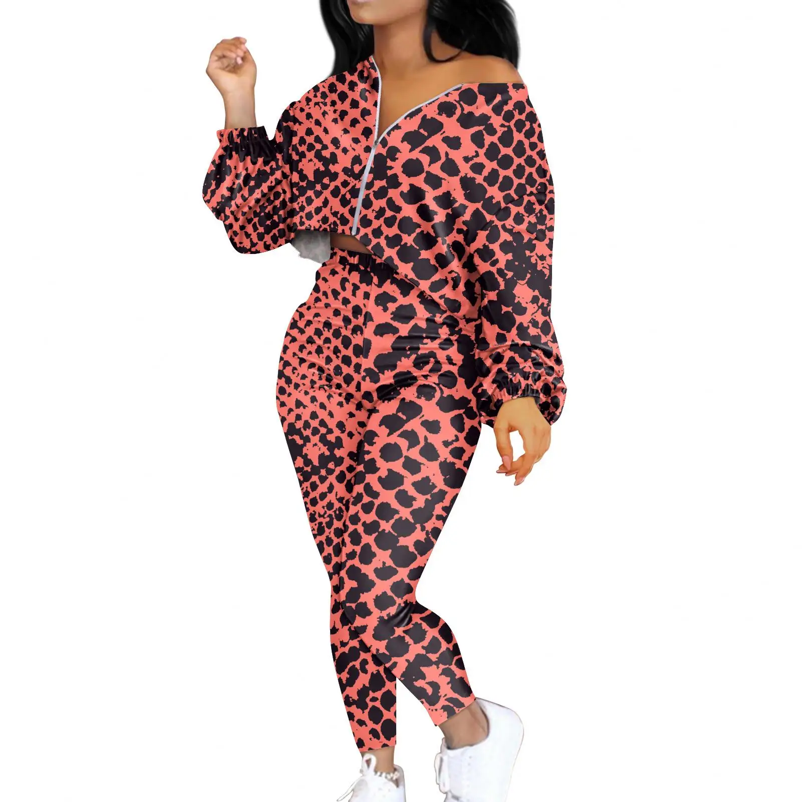 Custom Designer OEM Women Casual Two Piece Pants Set Plus Size 2 Piece Tracksuit Set for Women
Custom Designer OEM Women Casual Two Piece Pants Set Plus Size 2 Piece Tracksuit Set for Women
