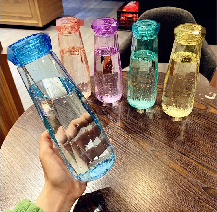 Creative sport Glass Water Bottle Colorful Crystal Diamond Couple Cup Water Glass Gift Cute Crystal Water Bottle, Green, blue purple red yellow
Creative sport Glass Water Bottle Colorful Crystal Diamond Couple Cup Water Glass Gift Cute Crystal Water Bottle, Green, blue purple red yellow