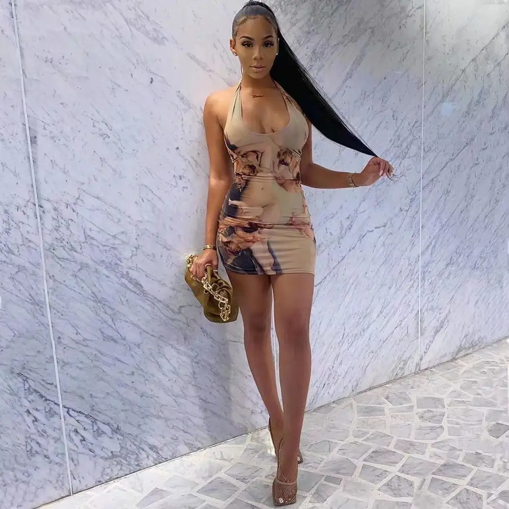 J&H fashion Summer trendy art pattern women halter bodycon mini dress sexy slim fit club dresses, 1 colors as picture
J&H fashion Summer trendy art pattern women halter bodycon mini dress sexy slim fit club dresses, 1 colors as picture