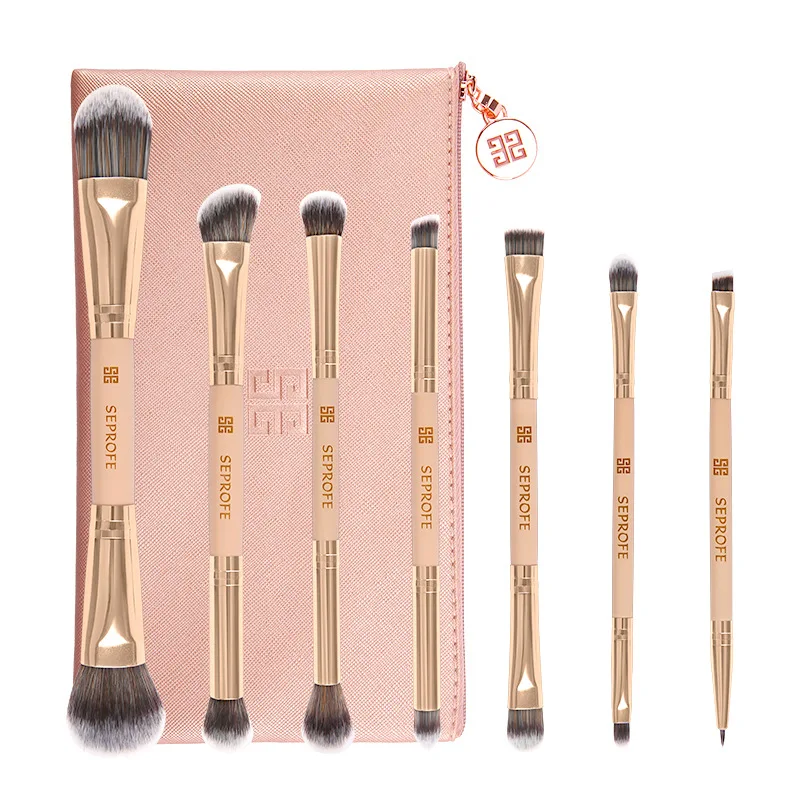 Double-ended eyeshadow makeup brush rose gold 7pcs makeup brush set for beginners portable eye brush, 1 colors
Double-ended eyeshadow makeup brush rose gold 7pcs makeup brush set for beginners portable eye brush, 1 colors