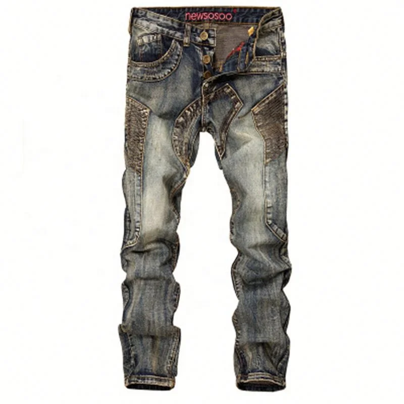 Jhcentury Men's Retro style Jeans Slim fit straight Pants Autumn Spring Long Washed Jeans, Customized color
Jhcentury Men's Retro style Jeans Slim fit straight Pants Autumn Spring Long Washed Jeans, Customized color