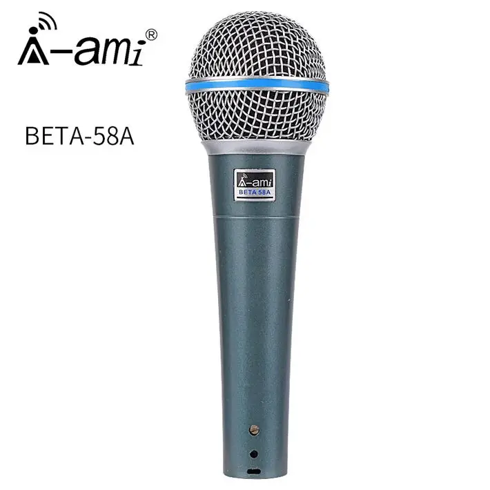 

Top quality Beta58 Beta 58a Supercardioid Dynamic Vocal Wired Microphone beta 58 for Karaoke Stage Performance Studio Recording, Black