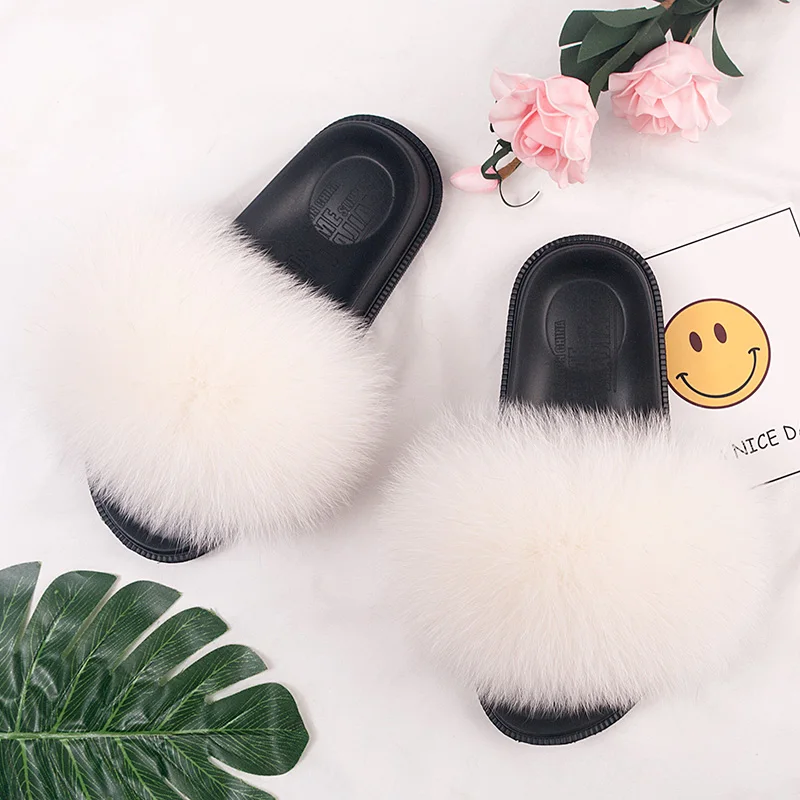 Wholesale fashion ladies fur slippers soft bottom China real fox indoor and outdoor plush color plush women slide sandals, Picture color
Wholesale fashion ladies fur slippers soft bottom China real fox indoor and outdoor plush color plush women slide sandals, Picture color
