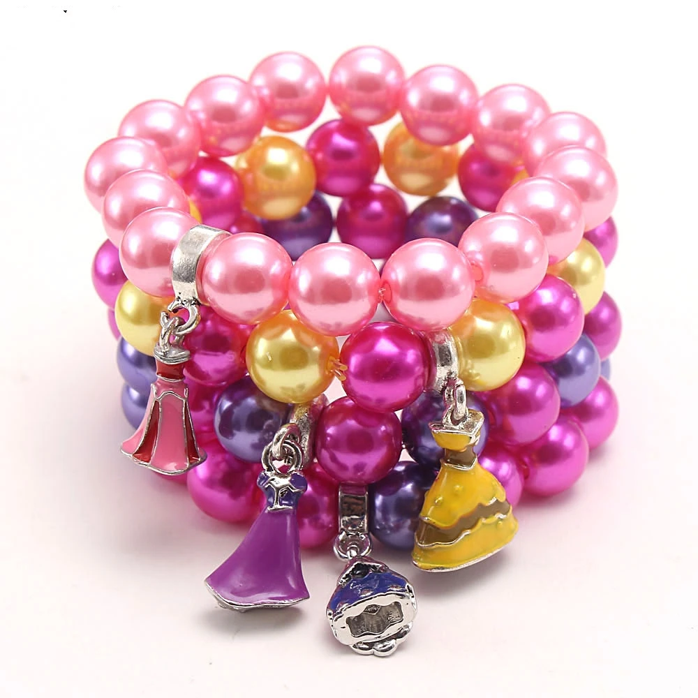 P107007 Princess Baby Kids Girl bracelet Sweet Cute pearl bracelet with Charm alloy pendants Boutique gift birthday
P107007 Princess Baby Kids Girl bracelet Sweet Cute pearl bracelet with Charm alloy pendants Boutique gift birthday