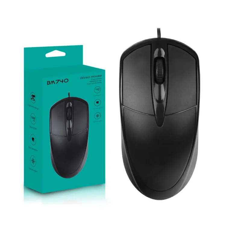 Neutral no brand computer wired mouse USB office business notebook home mouse 5 English packaging options
Neutral no brand computer wired mouse USB office business notebook home mouse 5 English packaging options