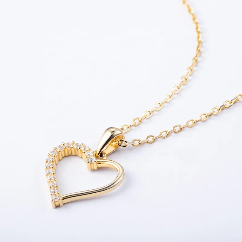 Unique Design Sterling Silver Lover Tiny Gold Bling Rhinestone 1 Heart Necklace For Women
Unique Design Sterling Silver Lover Tiny Gold Bling Rhinestone 1 Heart Necklace For Women