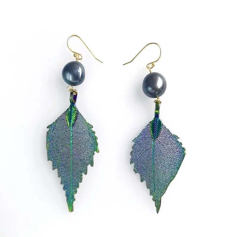 E273 wholesale Long Natural Real Dipped Leaf Leaves Dangle Earring Ethic Women pearl earrings jewelry
E273 wholesale Long Natural Real Dipped Leaf Leaves Dangle Earring Ethic Women pearl earrings jewelry