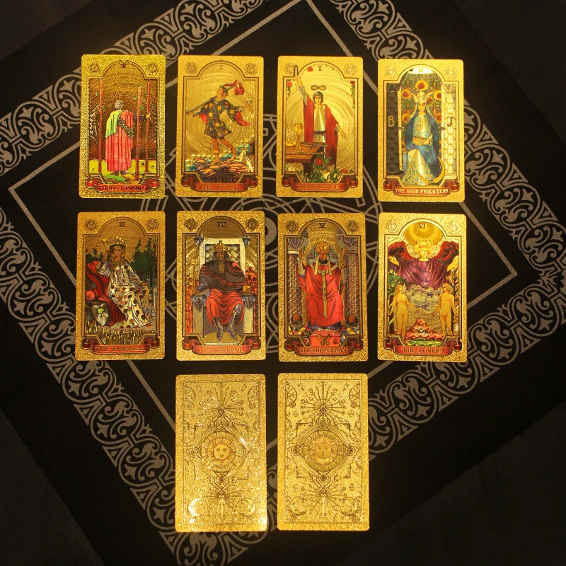 High Quality Custom Gold Foil Tarot Decks Wholesale Cartas Tarot Cards Set With Guidebook And Velvet Tarot Table Cloth, Muti
High Quality Custom Gold Foil Tarot Decks Wholesale Cartas Tarot Cards Set With Guidebook And Velvet Tarot Table Cloth, Muti