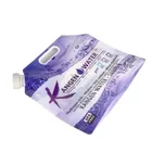 Spout Stand Up Pouches Manufacturers Custom Printing Stand Up Kangen Water Spout Packaging Pouch Bag With Handle