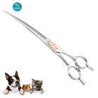Kelo Wholesale High quality pet scissors Curved Blade Scissors professional pet scissors