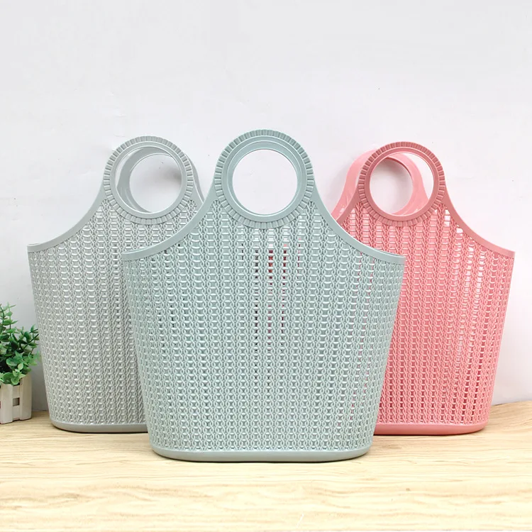 Kitchen household plastic soft picnic Multifunction Plastic Shopping Basket With handle
Kitchen household plastic soft picnic Multifunction Plastic Shopping Basket With handle