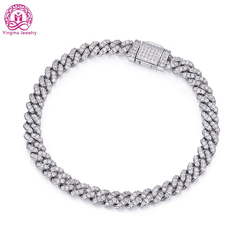 Hip Hop Iced Out YMBA-6mm White vvs Diamond 925 Sterling Silver Moissanite Cuban Link Chain
Hip Hop Iced Out YMBA-6mm White vvs Diamond 925 Sterling Silver Moissanite Cuban Link Chain
