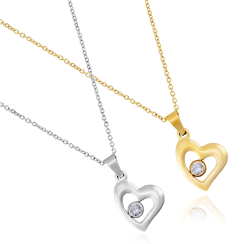 Classic Fashion Design Jewelry Stainless Steel 18K Gold Zircon Women Romantic Heart Pendant Luxury Necklace
Classic Fashion Design Jewelry Stainless Steel 18K Gold Zircon Women Romantic Heart Pendant Luxury Necklace