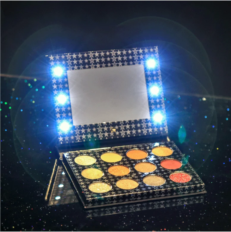 Professional Makeup Creative LED Light 12 Colors High Pigment Creamy Eyeshadow palette with Mirror
Professional Makeup Creative LED Light 12 Colors High Pigment Creamy Eyeshadow palette with Mirror